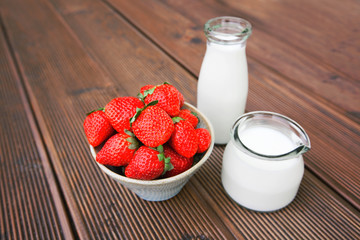 Fresh tasty strawberries