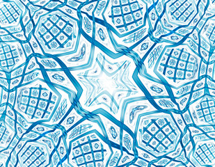 Abstract fractal illustration for creative design