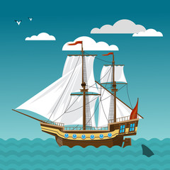 wooden ship