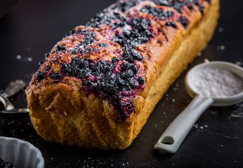 Cake with blueberries