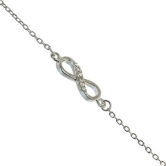 Silver bracelets on white 