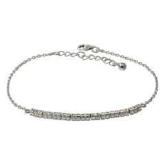 Fototapeta premium Silver bracelets on white
