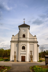 Fototapeta na wymiar Czech church of saint Petr from Alkantara
