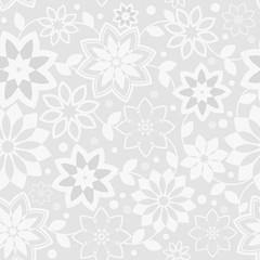 geometrical flowers seamless pattern