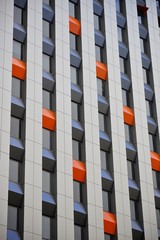 A close up of windows on a modern skyscraper in Adelaide, South Australia.
