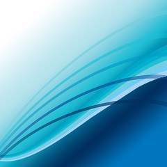 Blue abstract wave background