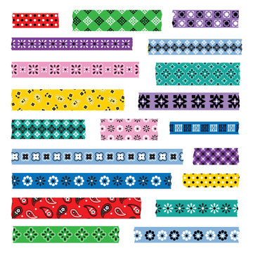 bandana washi tape patterns