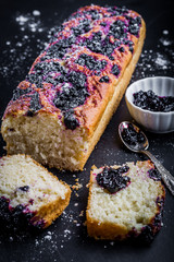 Cake with blueberries