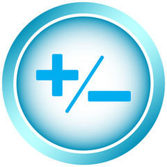 Obraz premium Icon light plus-minus