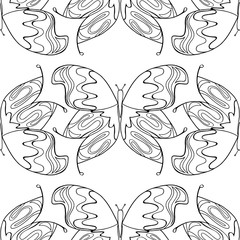 Butterfly seamless pattern