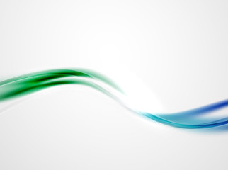 Vector blurred wave abstract template