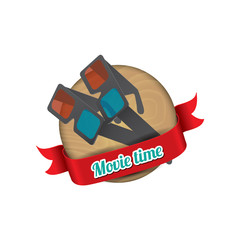 Realistic movie badge