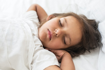 Obraz na płótnie Canvas Sleeping kid girl.