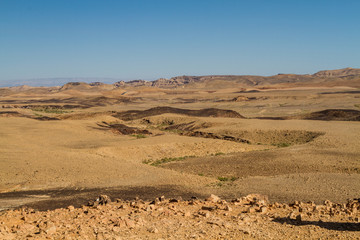 The Makhtesh Ramon in Negev desert, Israel