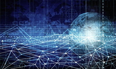 Digital connection background