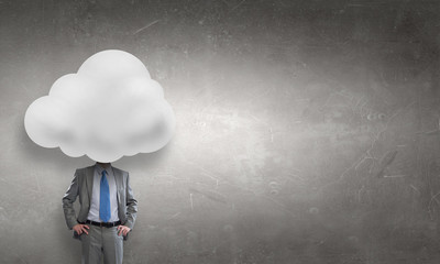 He is up in clouds