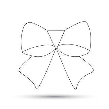 Bow contour icon