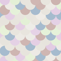 Colorful vector pattern, colorful circles, hipster style, Japanese, fish scales beautiful design, fashion background. Desktop, phone, computer.
