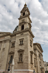 Budapest Basilica of Saint Stephen on a cloudy day