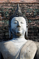 Ancient image buddha statue in Sukhothai ,Thailand