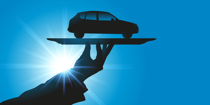 Plateau service - Voiture