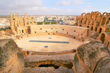 Coliseum in El Djem Tunisia Africa