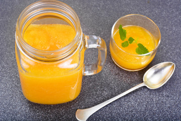 Fresh Tasty Vitamin Pumpkin Smoothie