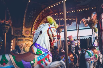 Foto op Plexiglas Fantasie Luna park - carrouselrit