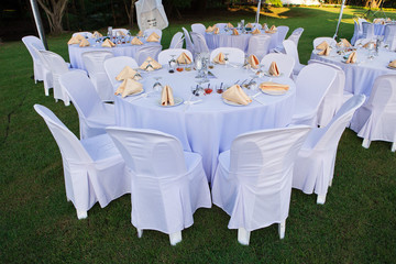 Modern restaurant table