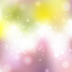 Shining with particles on blurred background