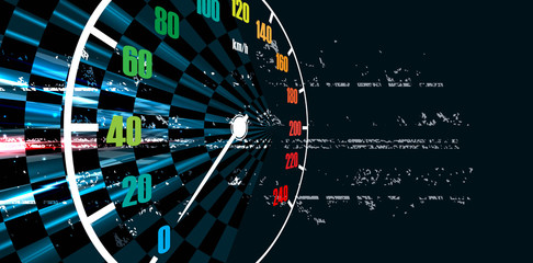 Racing square background, vector illustration abstraction in racing car track