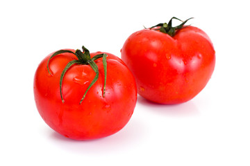 Red Tomatoes Isolated on a White Background