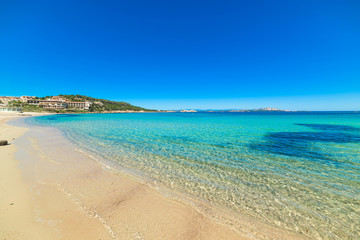Fototapeta na wymiar Cala Battistoni on a clear day, Sardinia