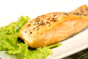 Salmon steak