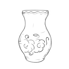 Vector sketch of jug