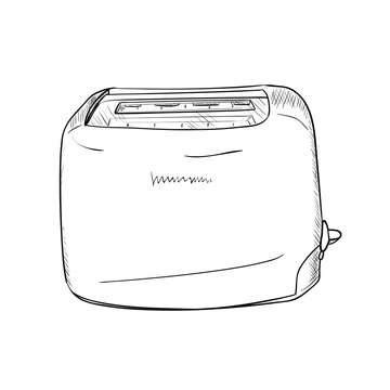 Vector sketch of toaster