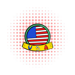 4th of July Independence Day badge icon