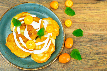 Pancakes with Kumquats and Cranberries