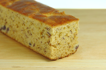 Banana cake with cheese