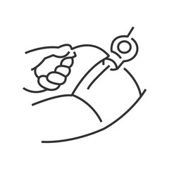 line icon Medical Patient icon, Pressure