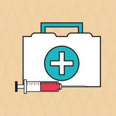 colorful  medical care design, vector illustration