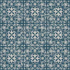 Seamless worn out antique background 191_spiral cross flower kaleidoscope