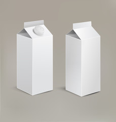 Vector packaging isolated on a beige background