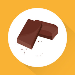 colorful chocolate design, vector illustration, sweet and delicious