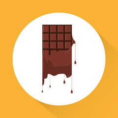 colorful chocolate design, vector illustration, sweet and delicious