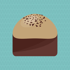 colorful chocolate design, vector illustration, sweet and delicious