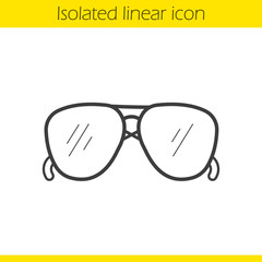 Fototapeta premium Sunglasses linear icon