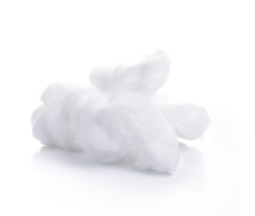 cotton wool on a white background