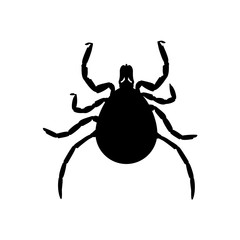 Mite black silhouette