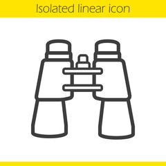 Binoculars linear icon